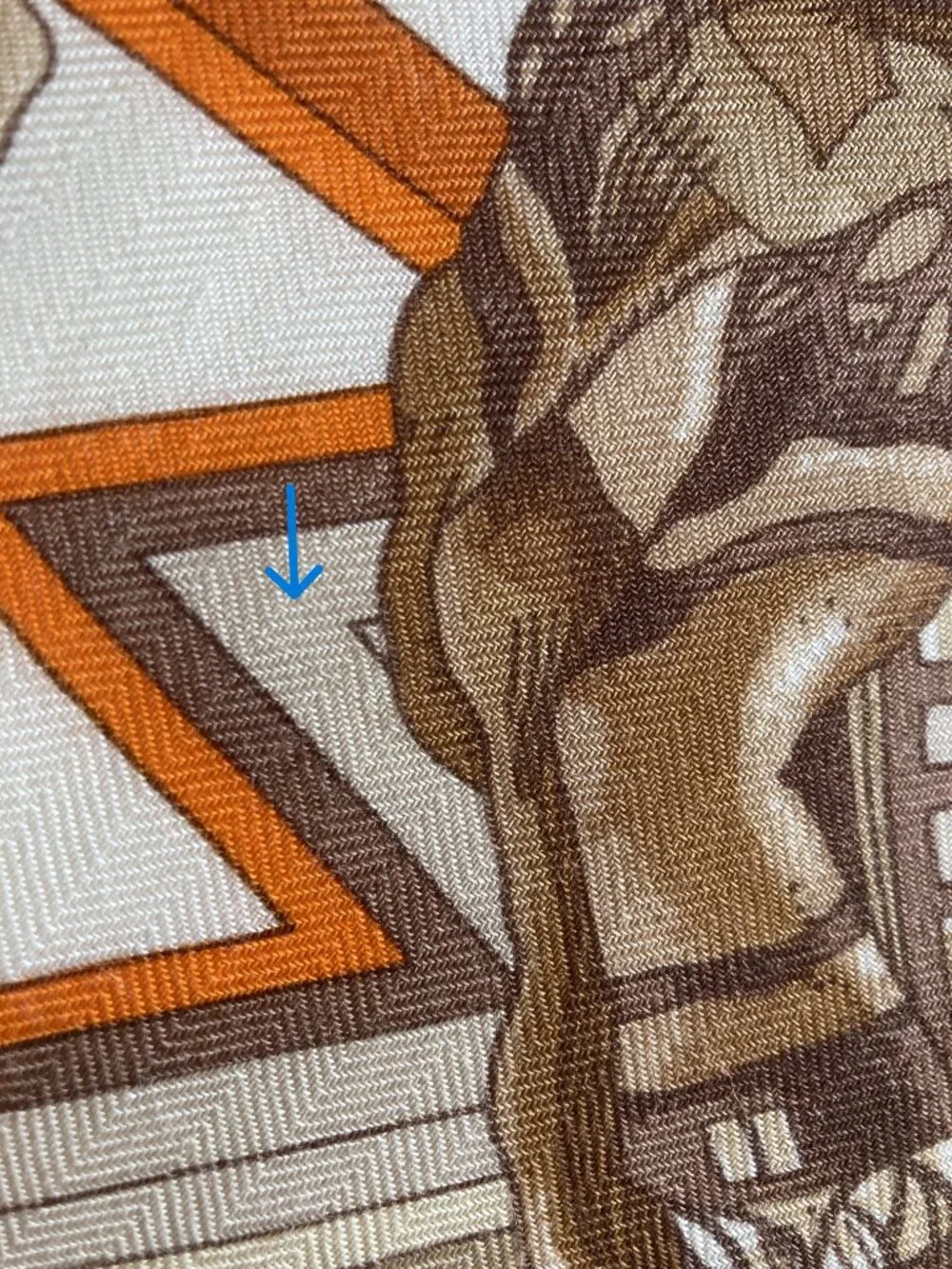 Hermes Kachinas Cashmere Silk Shawl Scarf