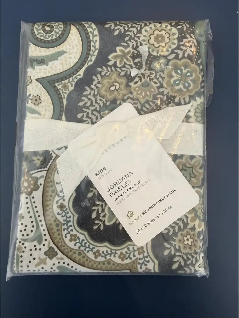 pottery barn jordana paisley king Shame New In Package