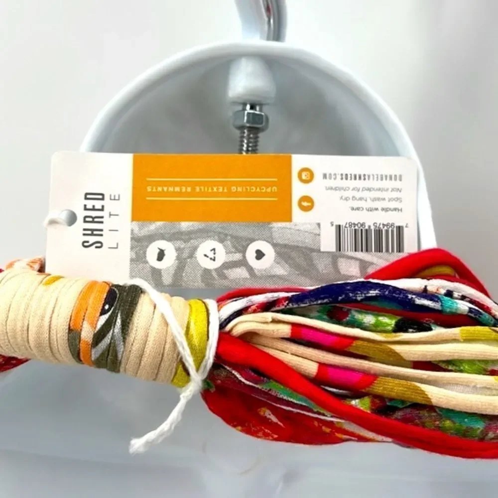 Dona Bela Shreds Shred Lite upcycled fabric necklace scarf boho jewelry NEW NWOT