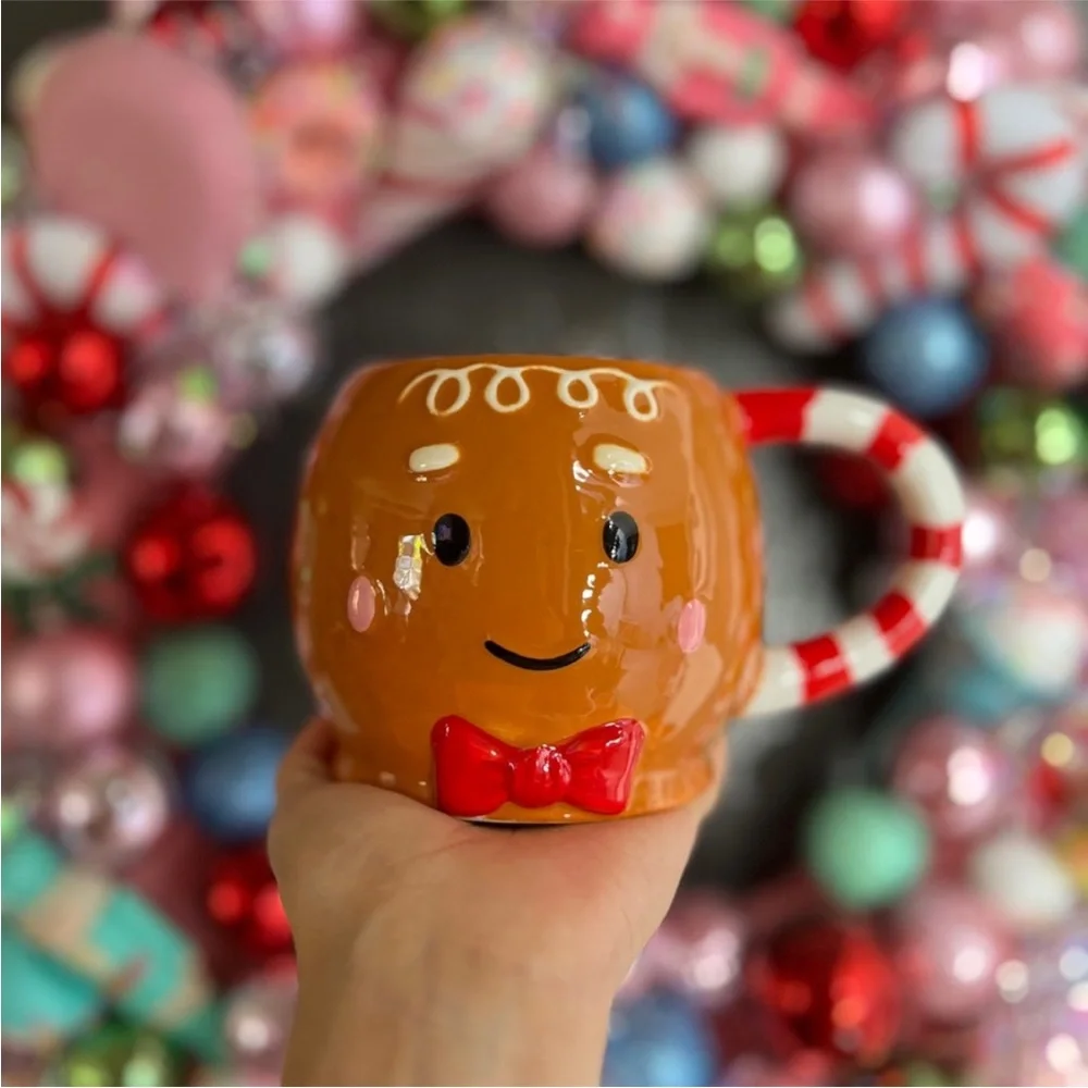 🆕 Target Gingerbread Man Mug Coffee Cup, Ceramic Mug Christmas Holiday Decor
