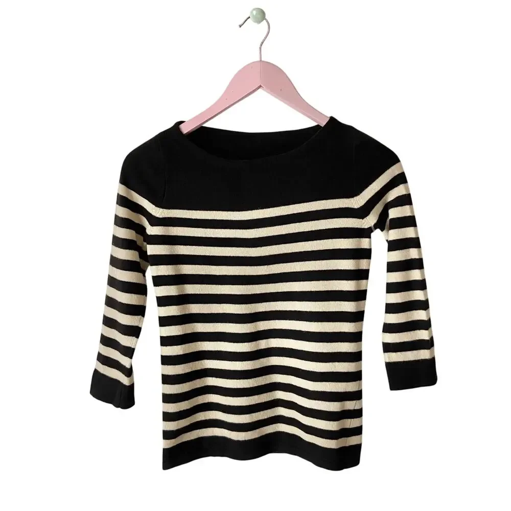J. Crew Wool/Cashmere Striped Sweater