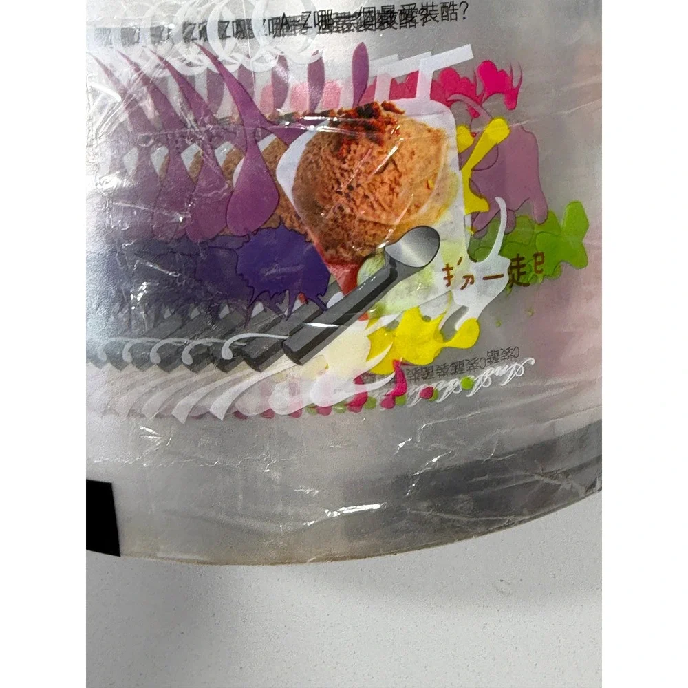 Boba Tea Cup Sealing Film Roll Dessert Strawberry Matcha Graphics Multicolor