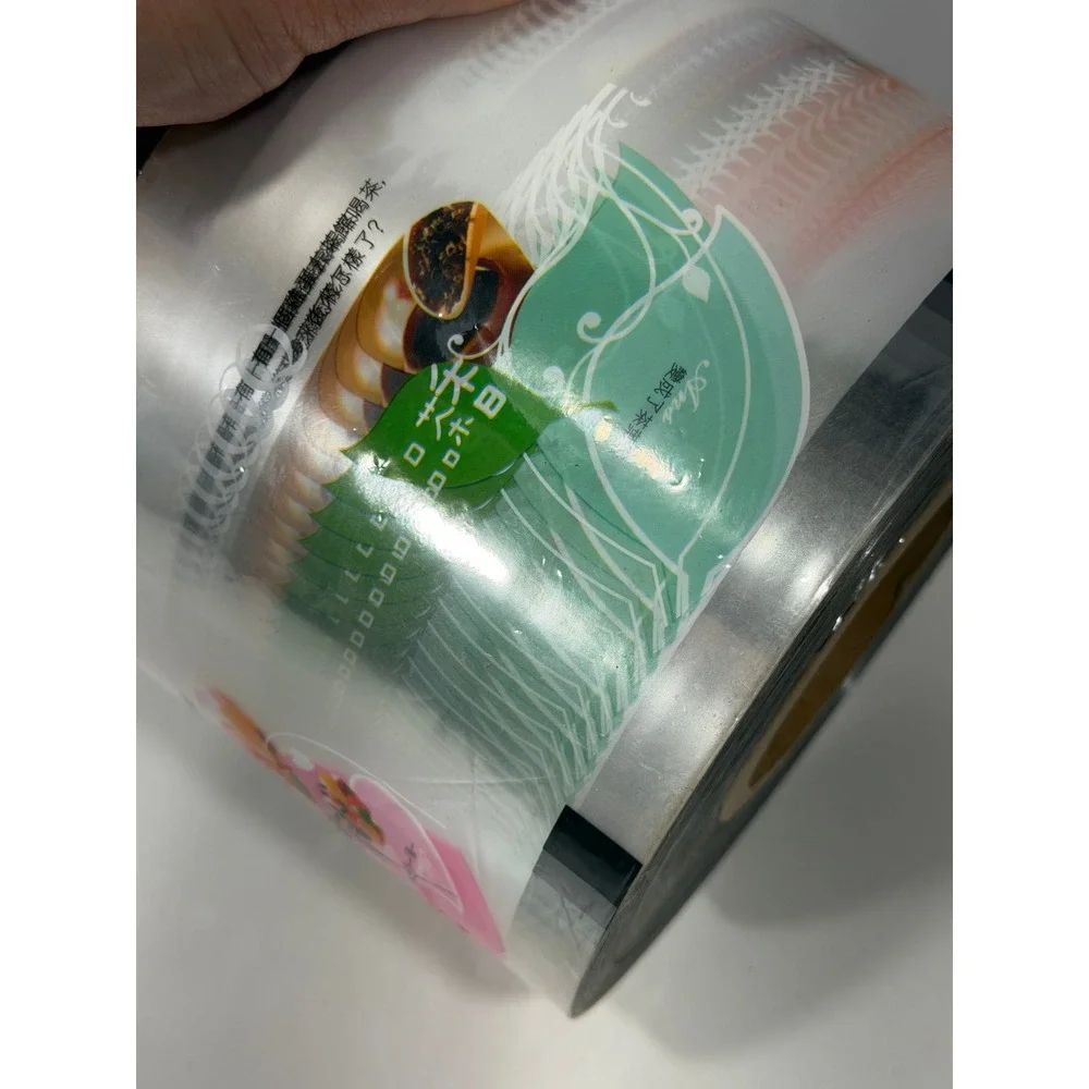 Boba Tea Cup Sealing Film Roll Dessert Strawberry Matcha Graphics Multicolor