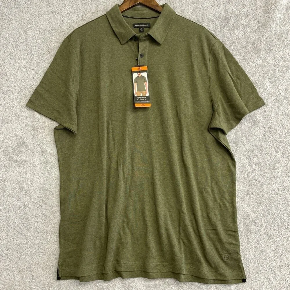 NEW Banana Republic Men's XXL Luxe Touch Performance Polo