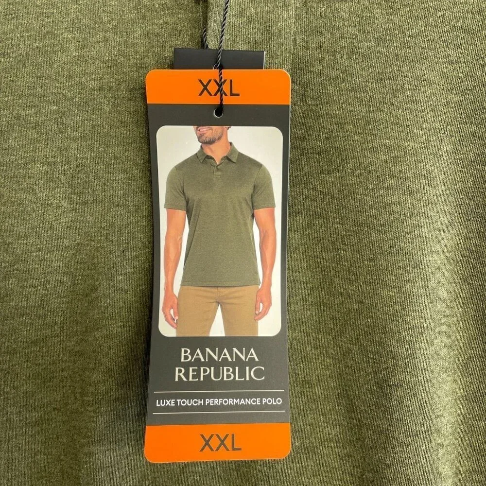 NEW Banana Republic Men's XXL Luxe Touch Performance Polo