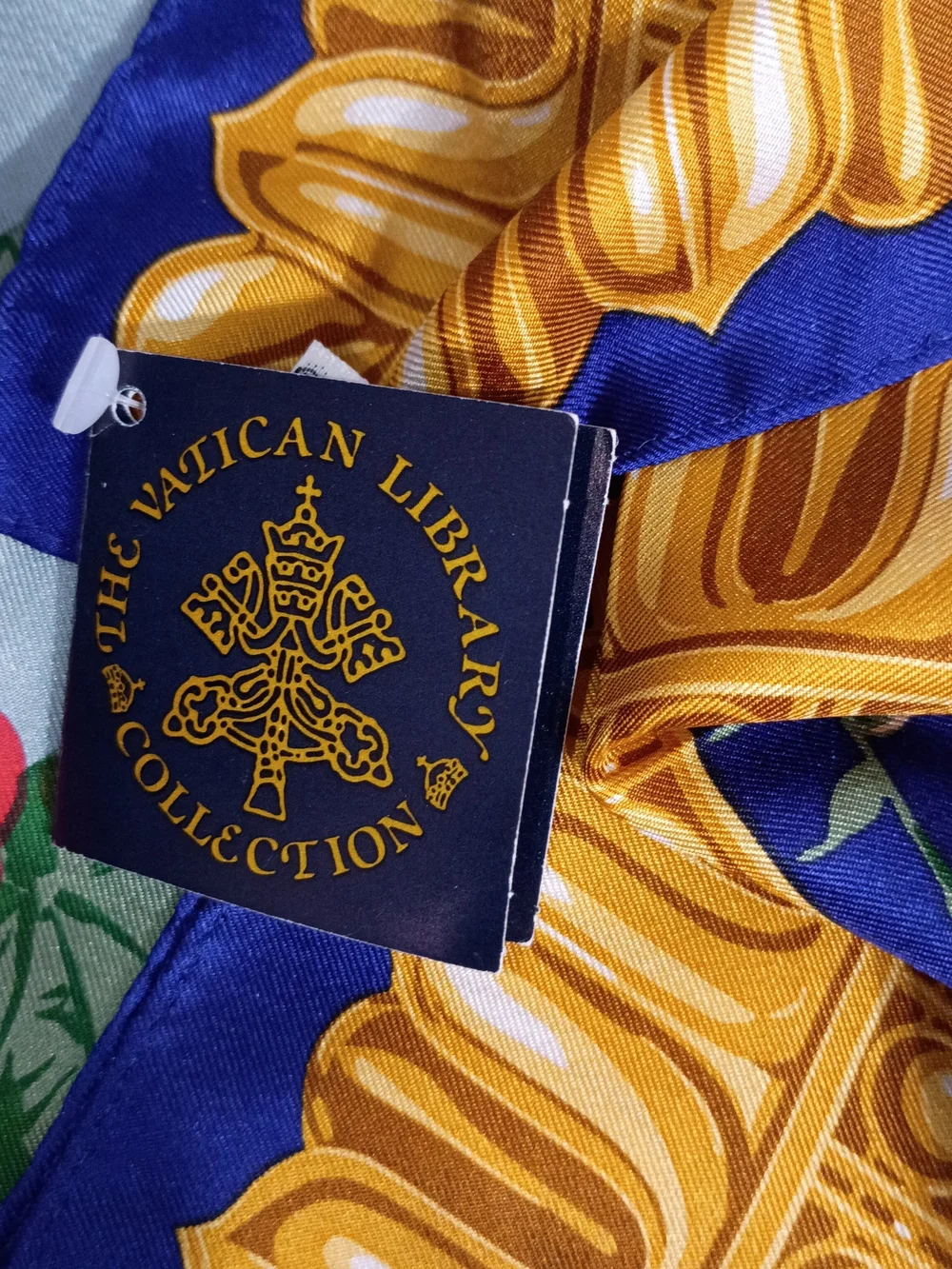 Vatican Library Collection Floral Silk Scarf