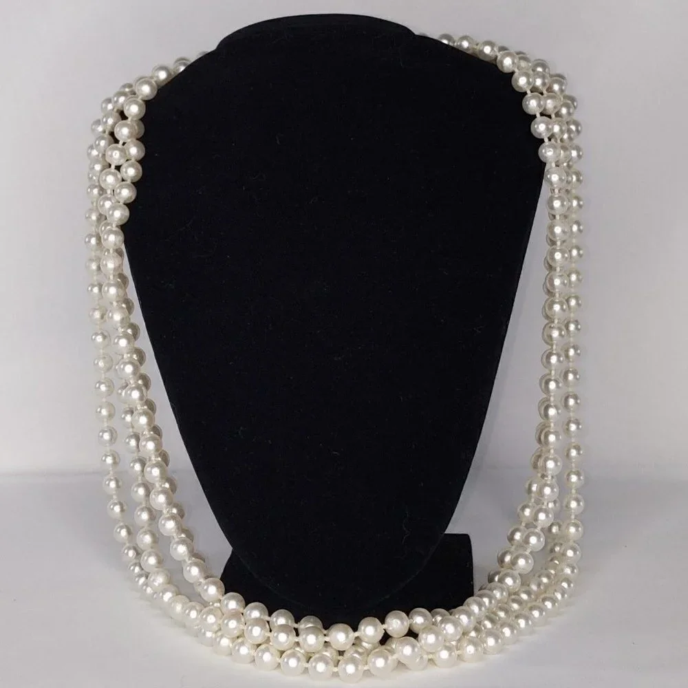 Vintage Faux 8mm Pearl Strand 116