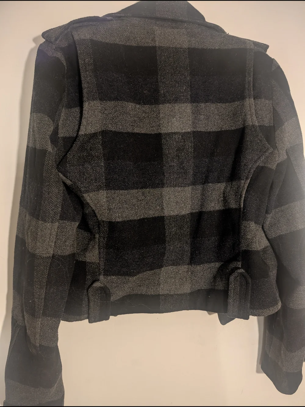 American Eagle Outfitters plaid moto