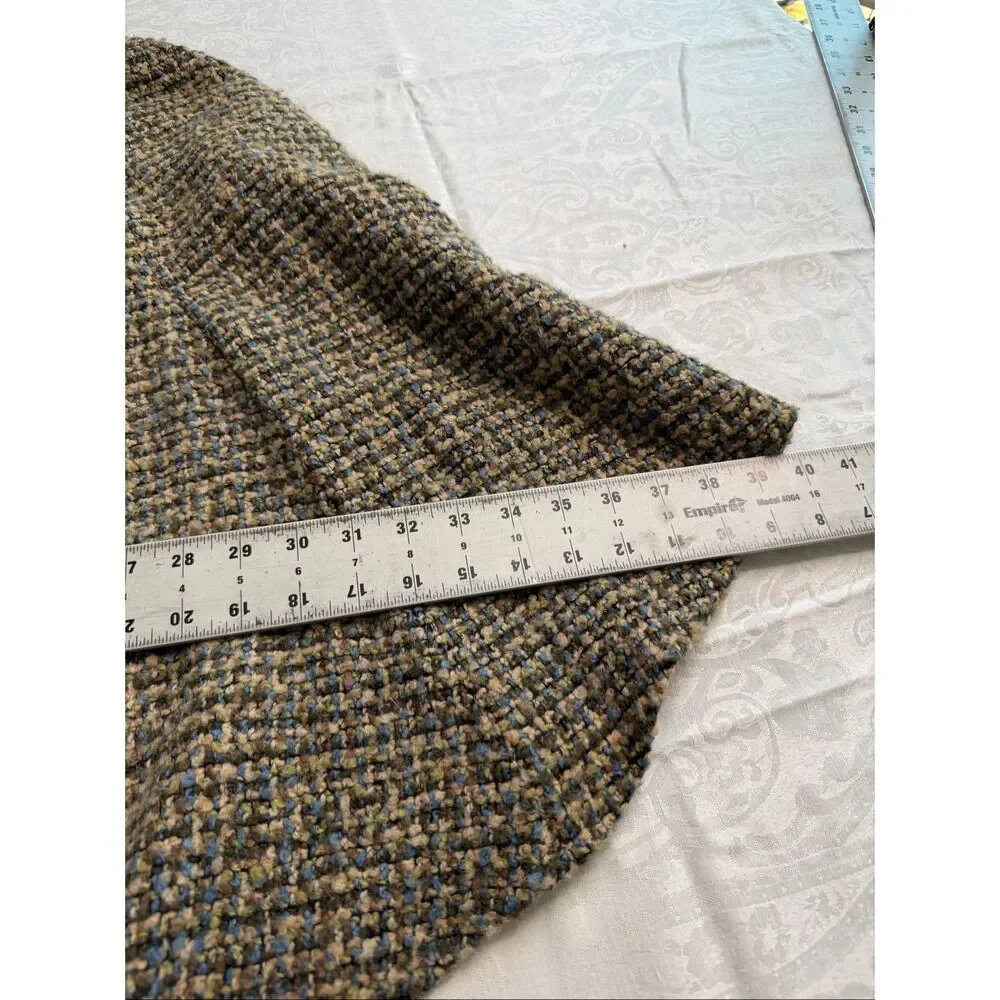Weave of the Irish Handcrafted in Ireland Tweed Wool Blend Cape Poncho One Size
