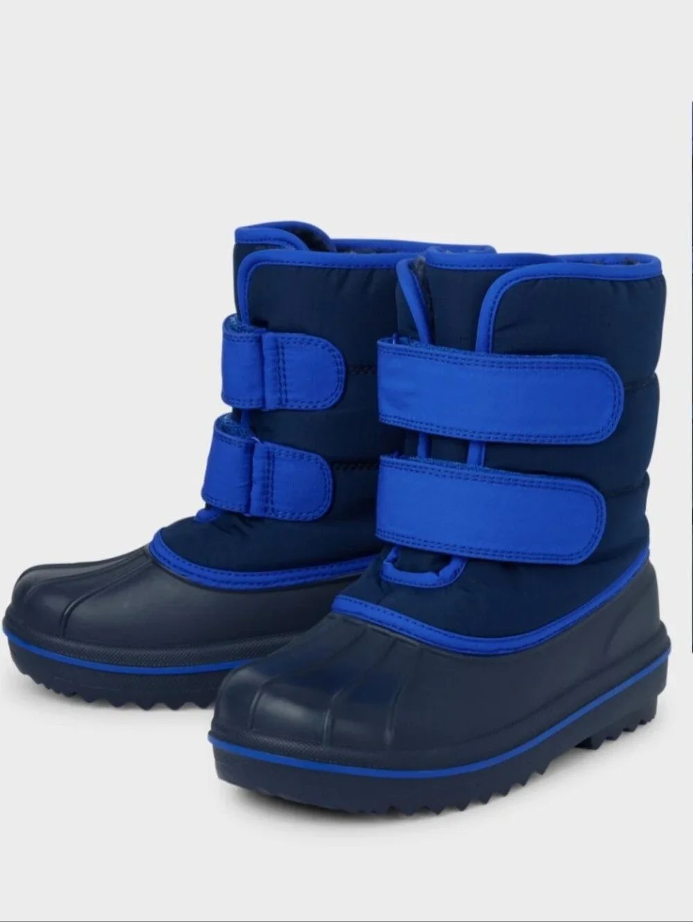 NWT The Children's Place Navy and Royal Blue Kids Snow Boots