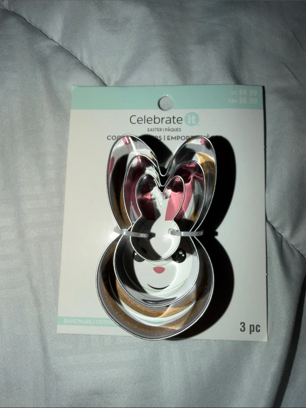 Celebrate It Easter Bunny Cookie Cutter Set - 3pc