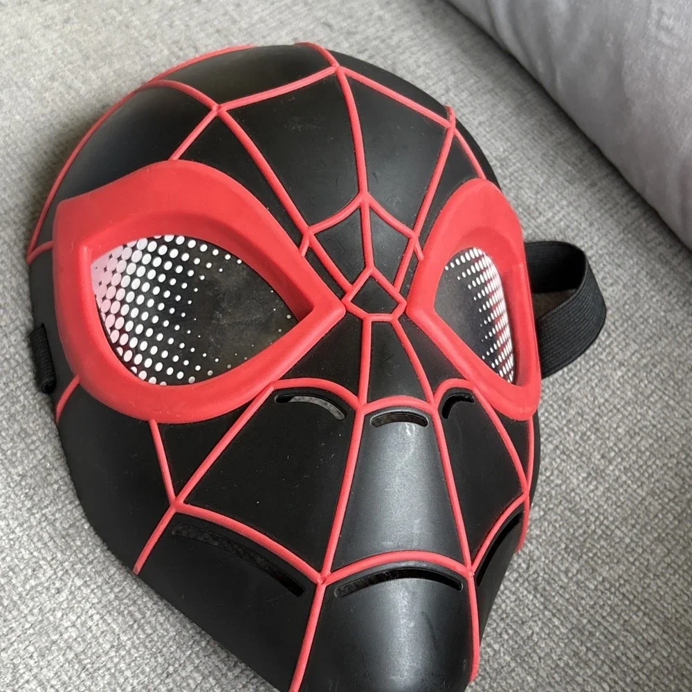 Miles Morales Spider-Man Hard Plastic Kids Halloween Breathable Mask