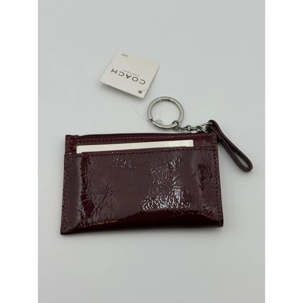 Coach burgundy patent
