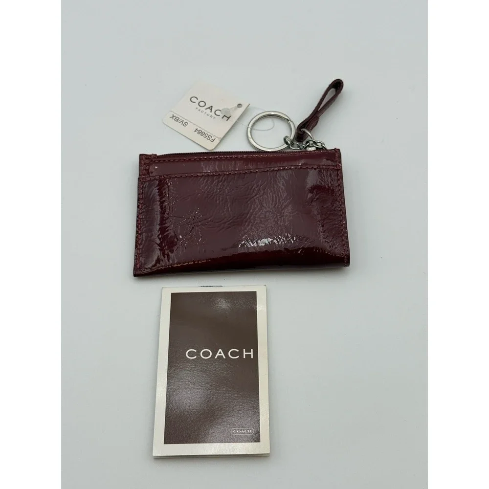 Coach burgundy patent