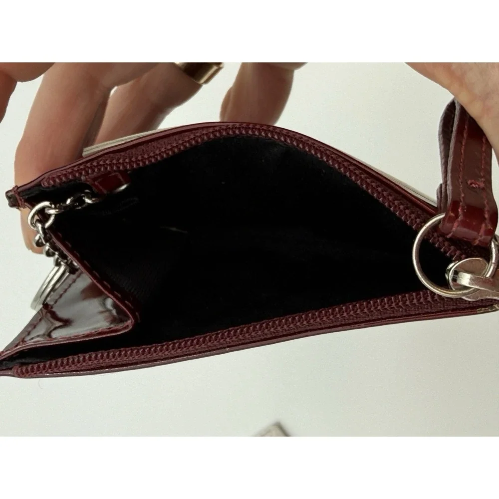 Coach burgundy patent