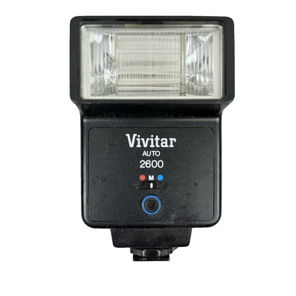 Vintage Vivitar 2600 Auto Flash Standard Hot Shoe Mount‎ Original Box Untested