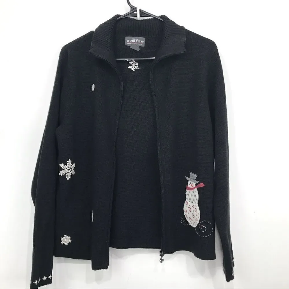 Woolrich black knit