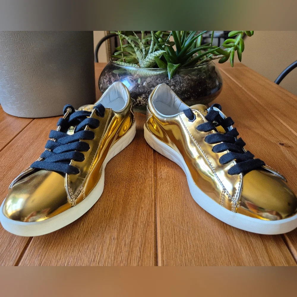 Diesel Metallic Gold‎ Sneakers - Womens Size 6.5