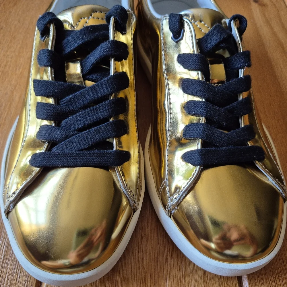 Diesel Metallic Gold‎ Sneakers - Womens Size 6.5