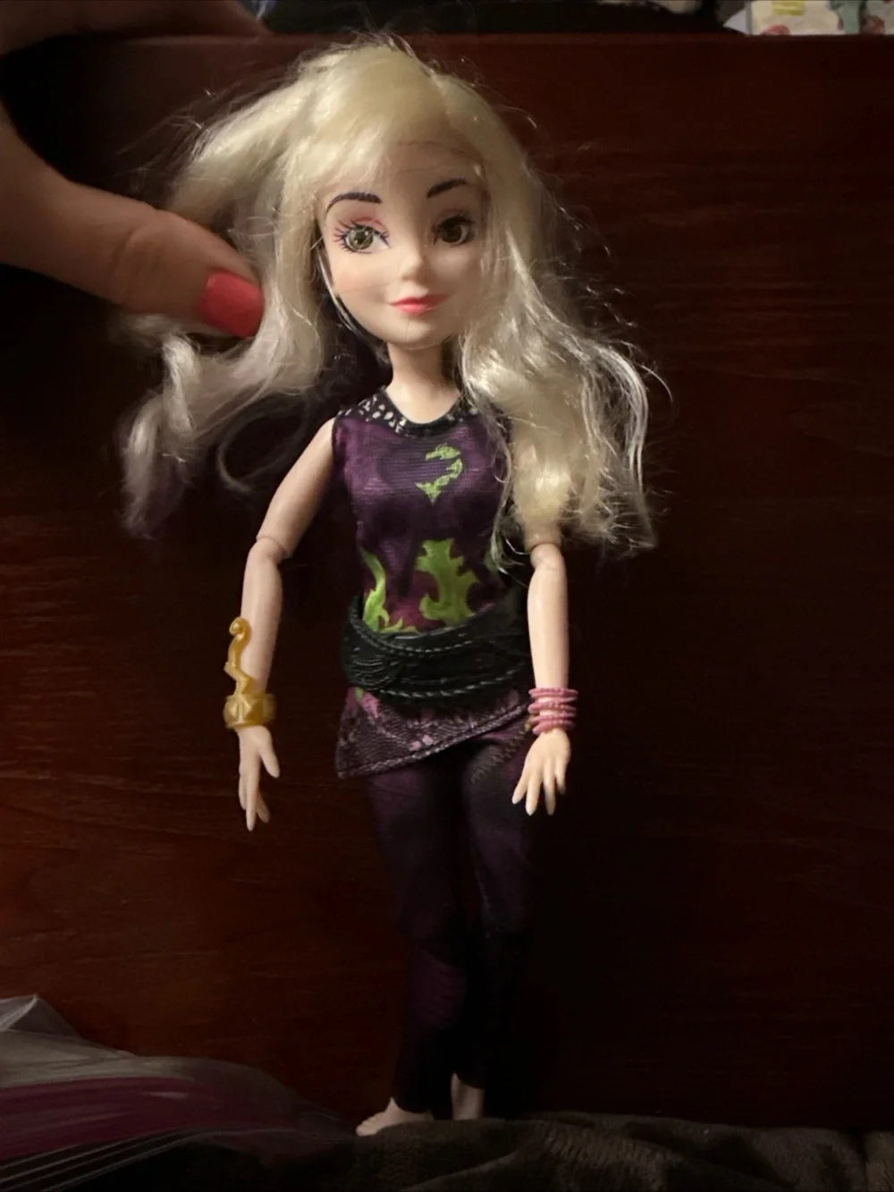 Descendants 2 Mal Fashion Doll Hasbro Blonde and Purple Hair