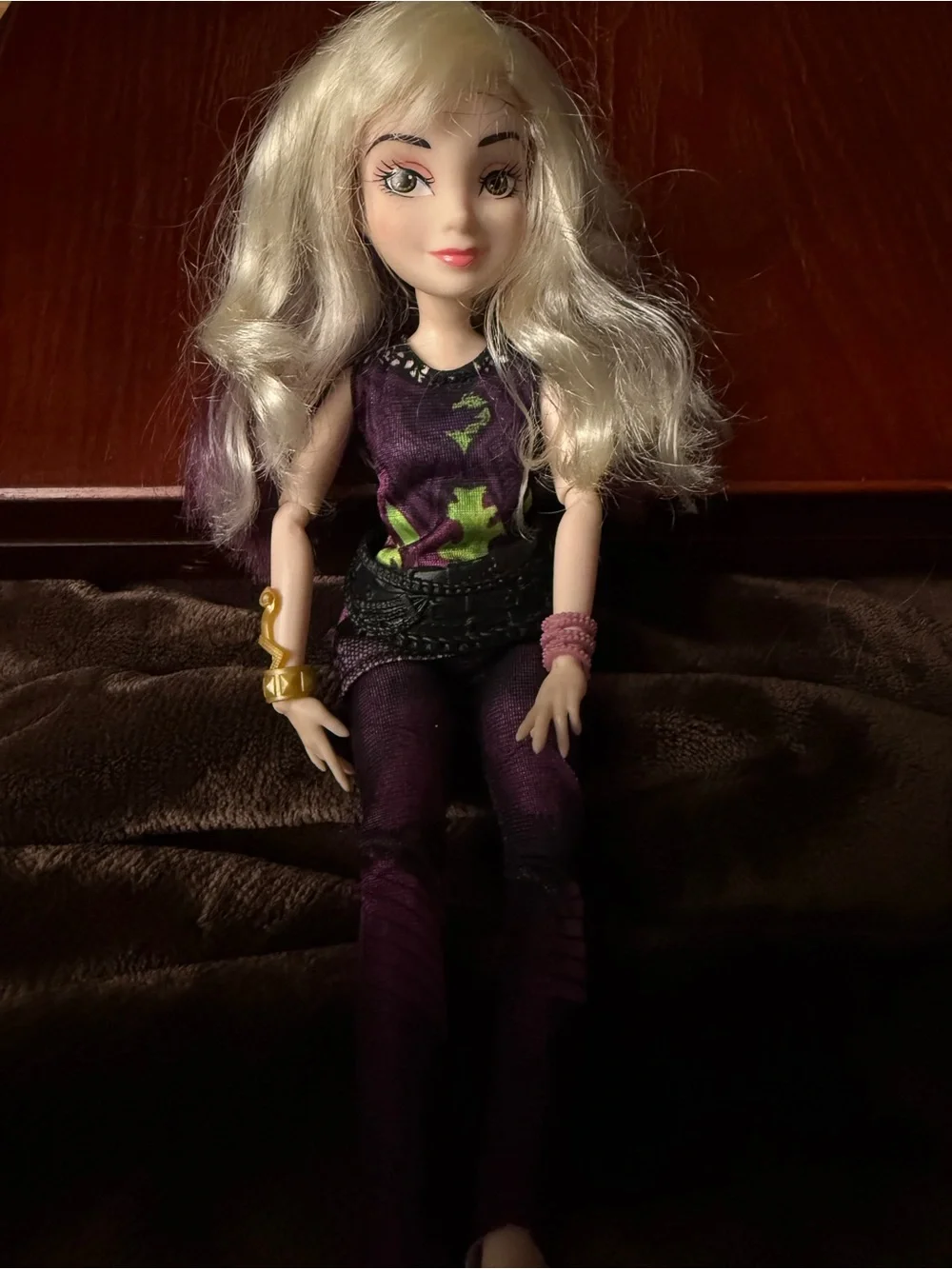 Descendants 2 Mal Fashion Doll Hasbro Blonde and Purple Hair