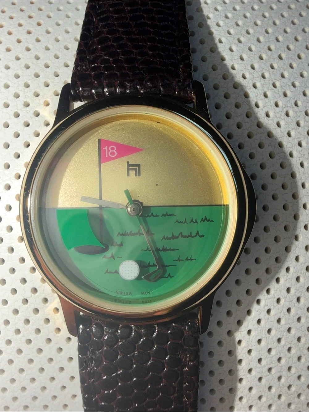 Vintage Bernard Hurtig 18th Hole Watch See Video
