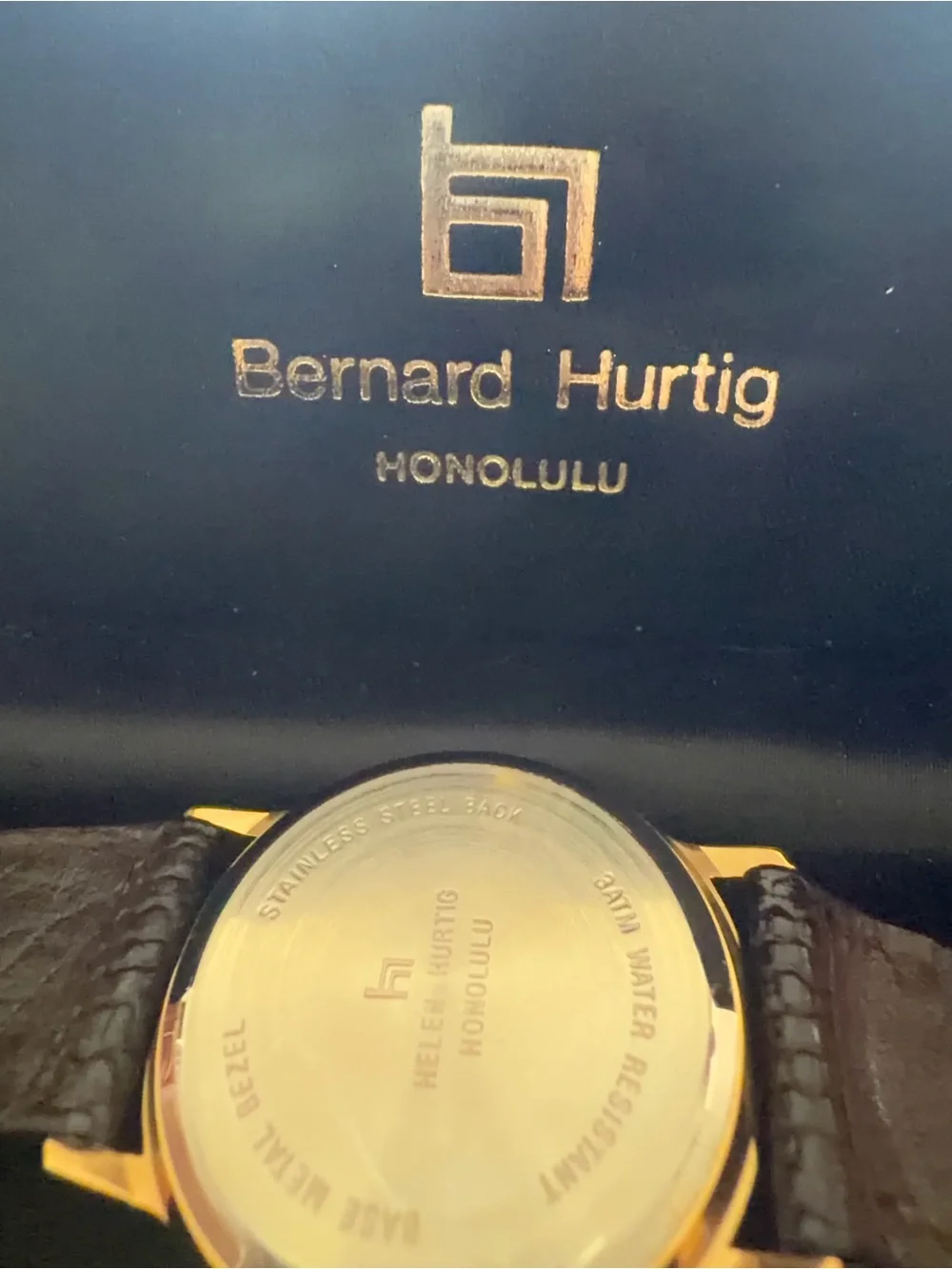 Vintage Bernard Hurtig 18th Hole Watch See Video