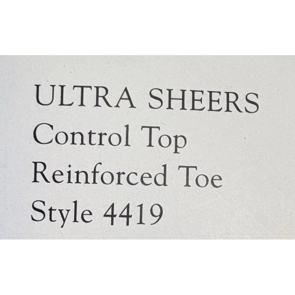 Vintage Berkshire Ultra Sheer Control Top Reinforced Toe Size 4 Navy‎ Blue 4419