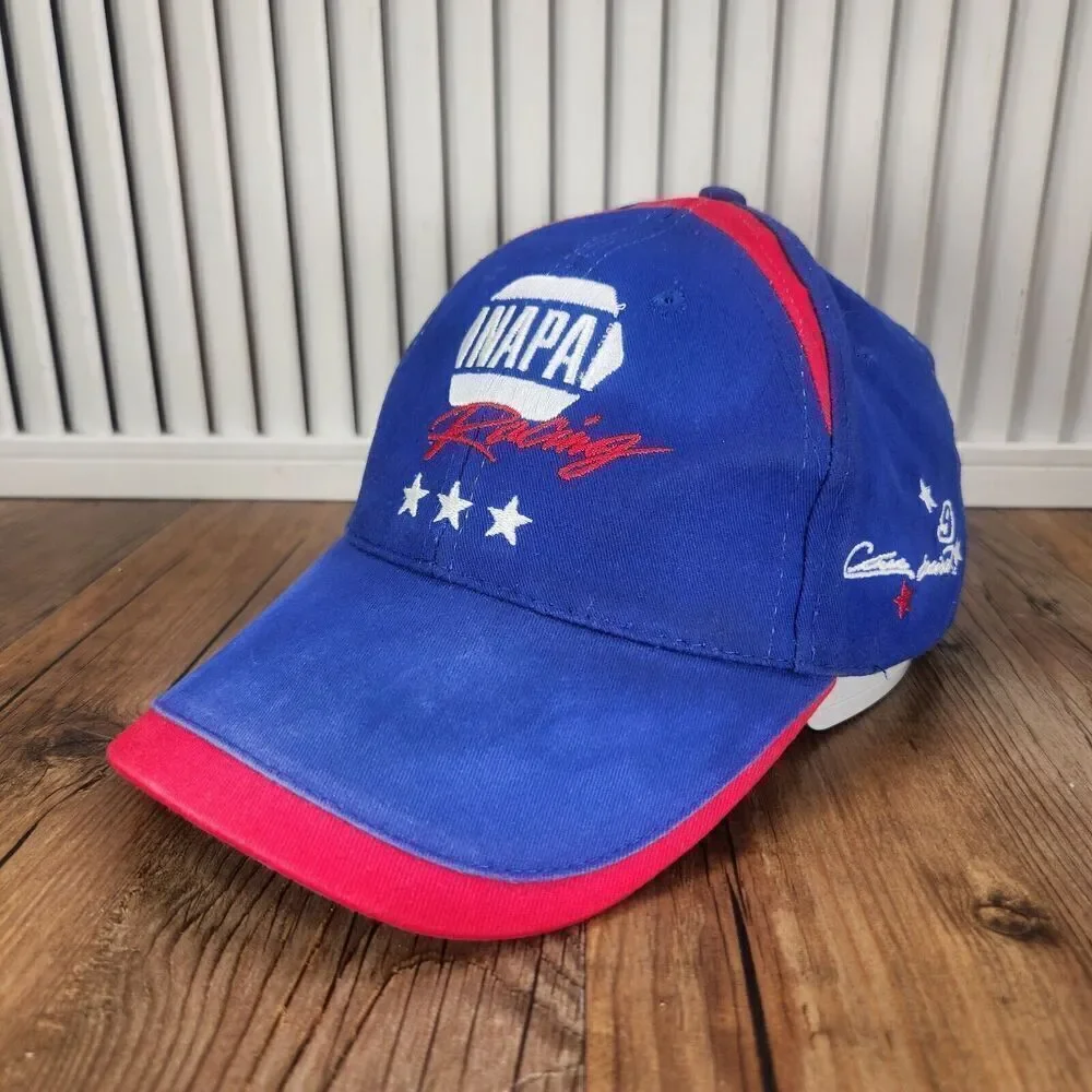 NAPA Racing Hat Cap Strap Back Blue Fallen Heros Fund #9 #28fc Cars Track Mens