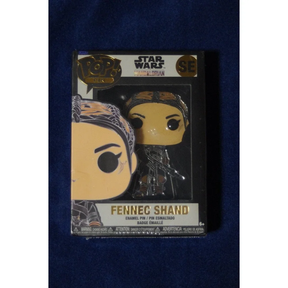Star Wars Mandalorian Fennec Shand Funko‎ Pop Large Pin NIB