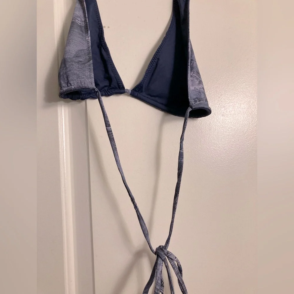 Frankies Bikini Halter Top and High Waist Bottom Set NWT