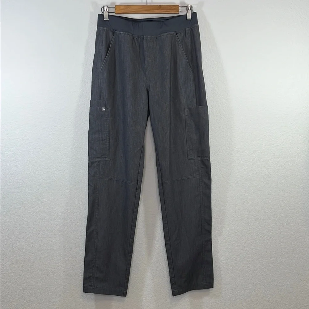 FIGS Axim Cargo‎ Pant Graphite Grey size Small Medical Scrubs