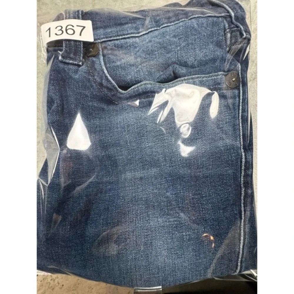 True Religion x Manchester United Men's Jeans Size 36 Red Thick Stitch Jack