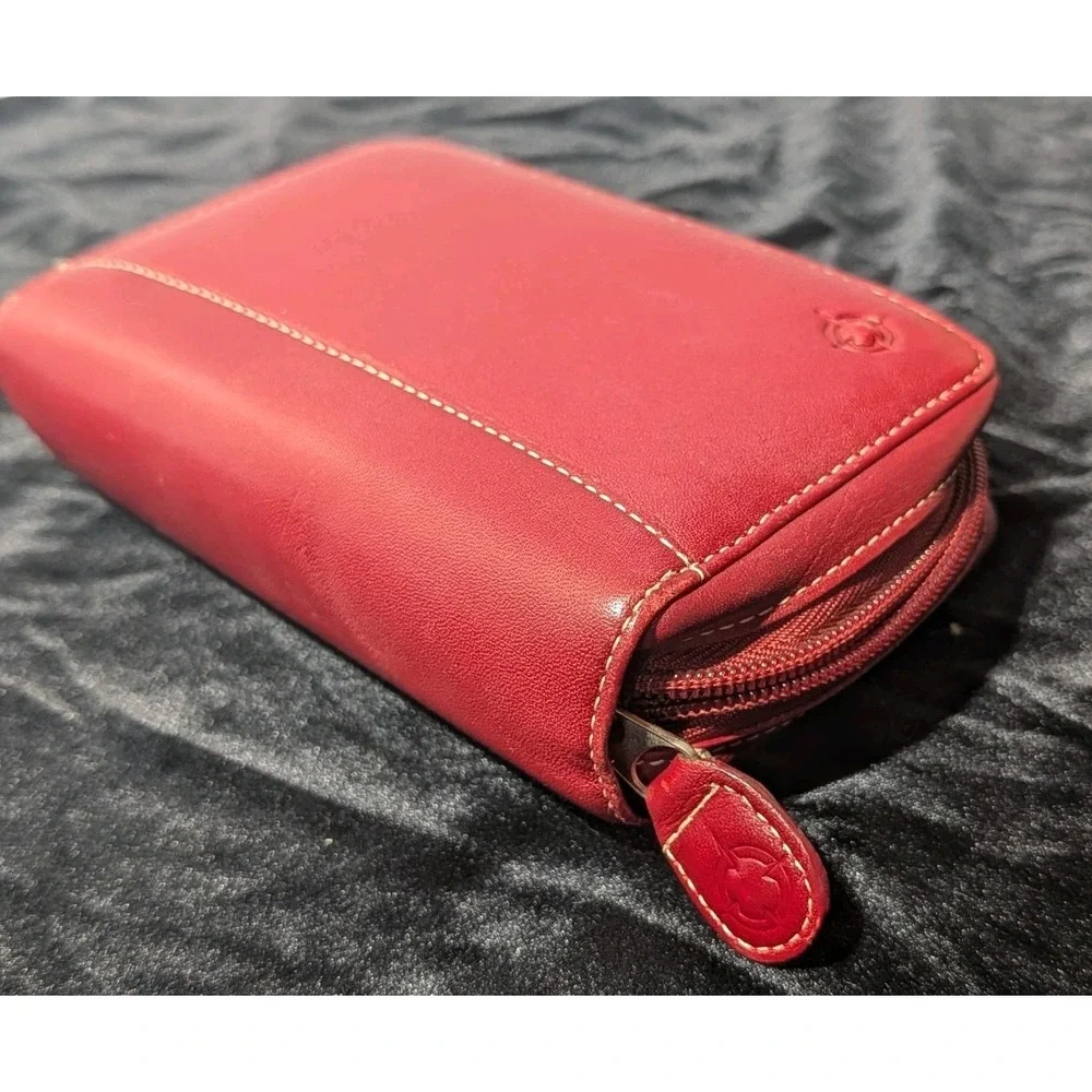 FranklinCovey‎ Red Napa Leather Affinity Universal PDA Case Wallet
