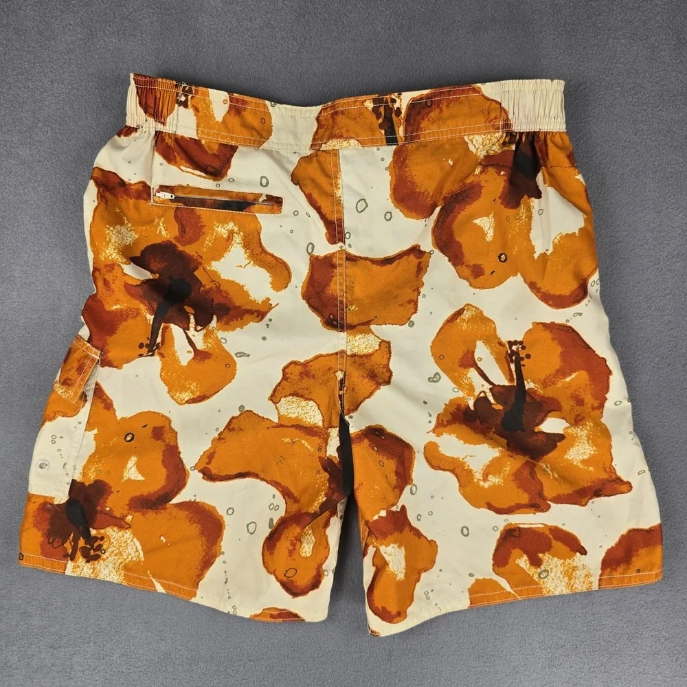 Breakwater Board Shorts‎ Mens Medium Floral Hawaiian Pattern Beach Pool Cruise