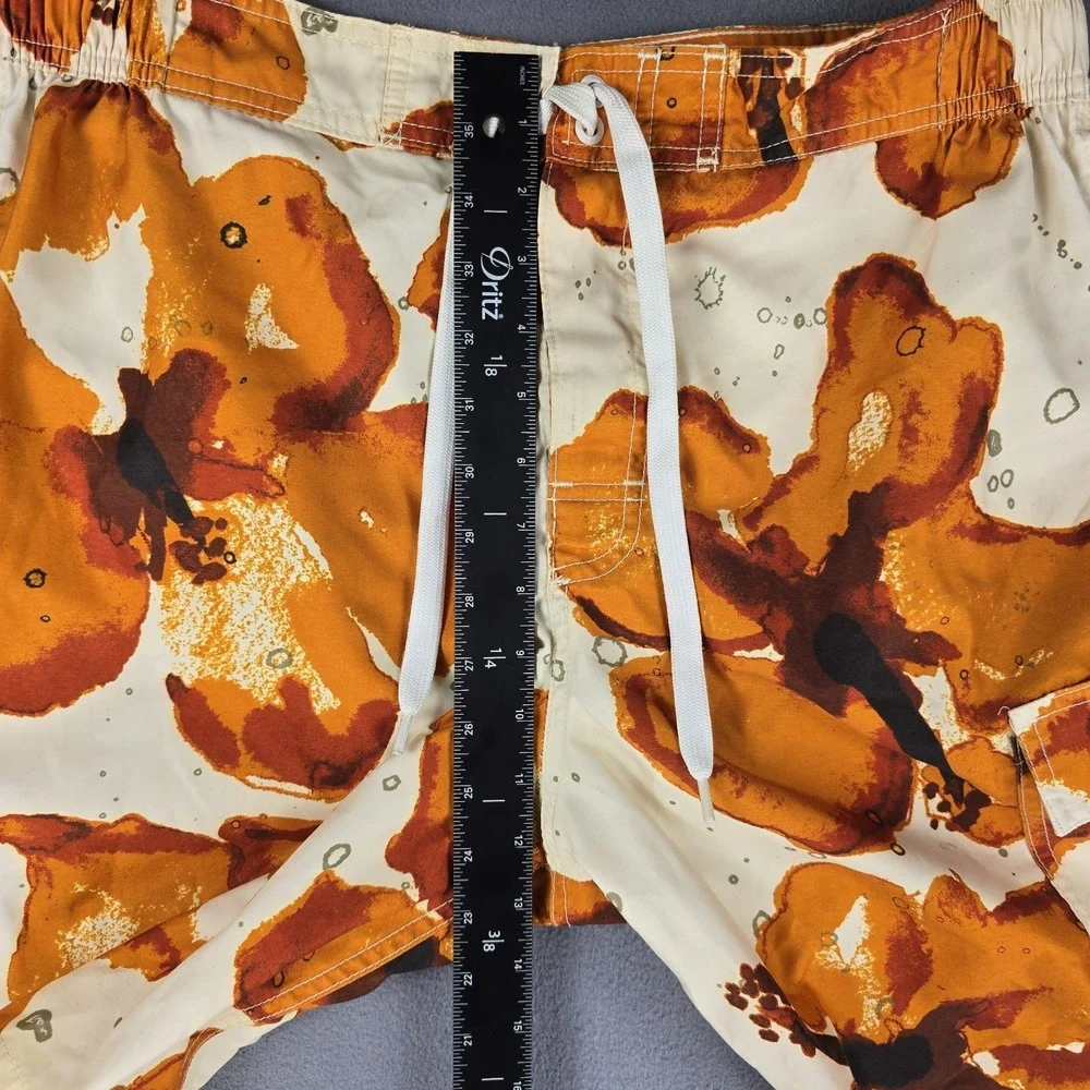 Breakwater Board Shorts‎ Mens Medium Floral Hawaiian Pattern Beach Pool Cruise