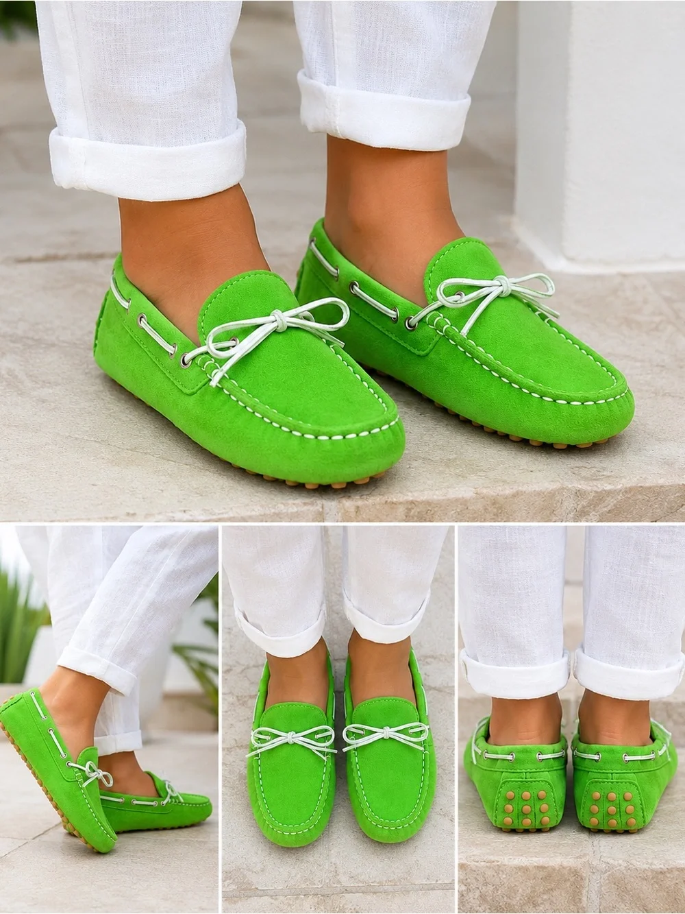 galucci size moccasins detailing