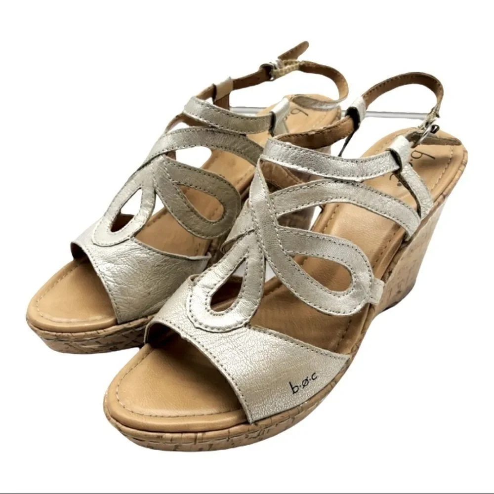 b.o.c. wedge sandals Sz 10M