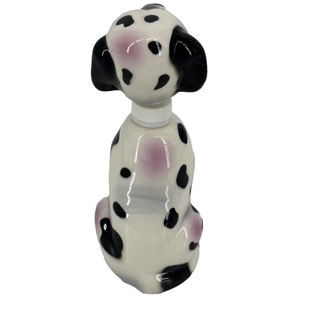 Vintage 90s Ceramic Dalmatian Dog Soap Pump Dispenser 8.5