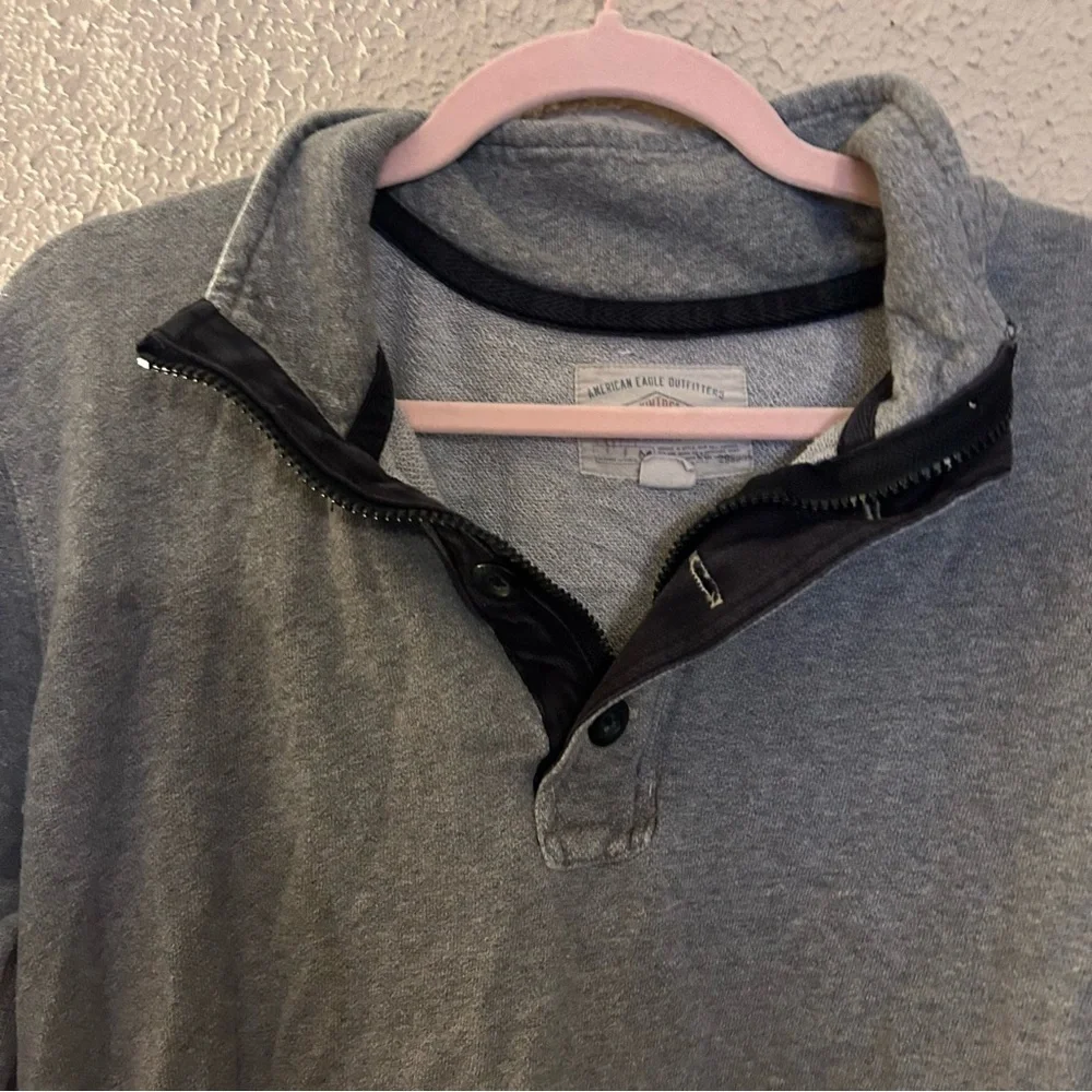 American Eagle Athletic Fit Men's Collared Sweater Size M Winter Business Casual