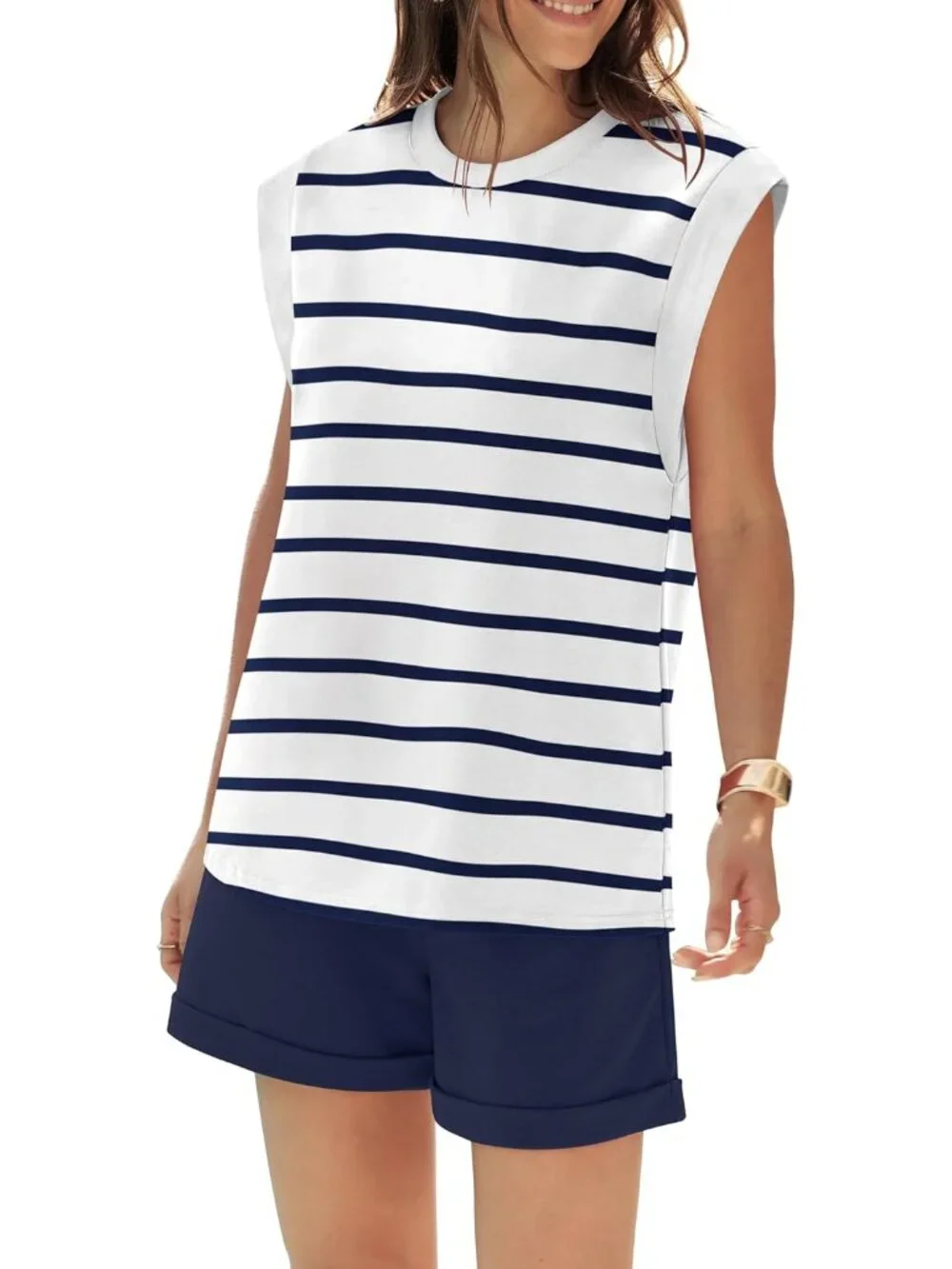 2 Piece Outfits for Women Lightweight Matching Lounge Sets Cap Sleeve Top and El