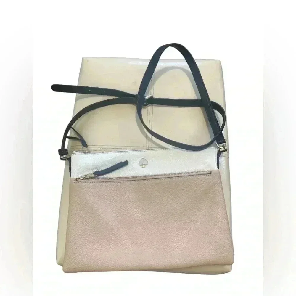 kate spade New York Polly Medium Bi-Colored Womens Purse Crossbody Bag