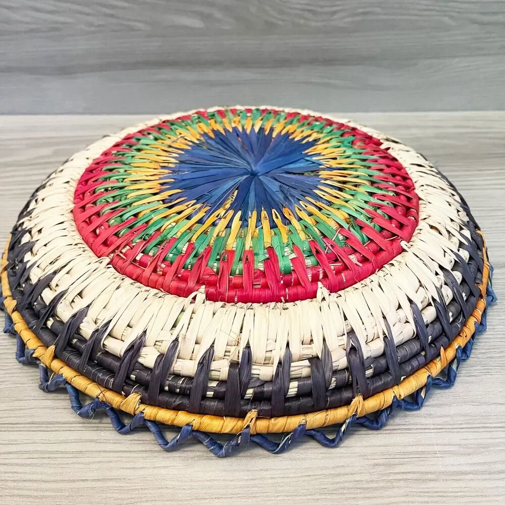 Handmade Saraki Woven Basket Bowl Pakistan 11