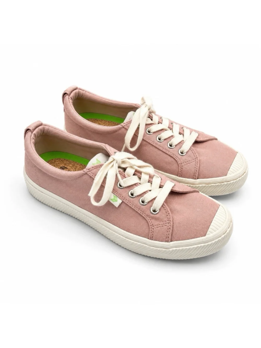 Cariuma OCA Low Women's 7.5 Pink Canvas Cork Sustainable Sneakers EU 38.5
