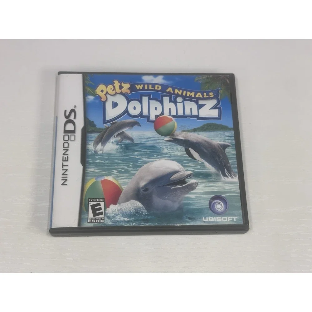 Petz Wild Animals Dolphinz Nintendo DS Complete CIB w/ Manual Ubisoft Tested