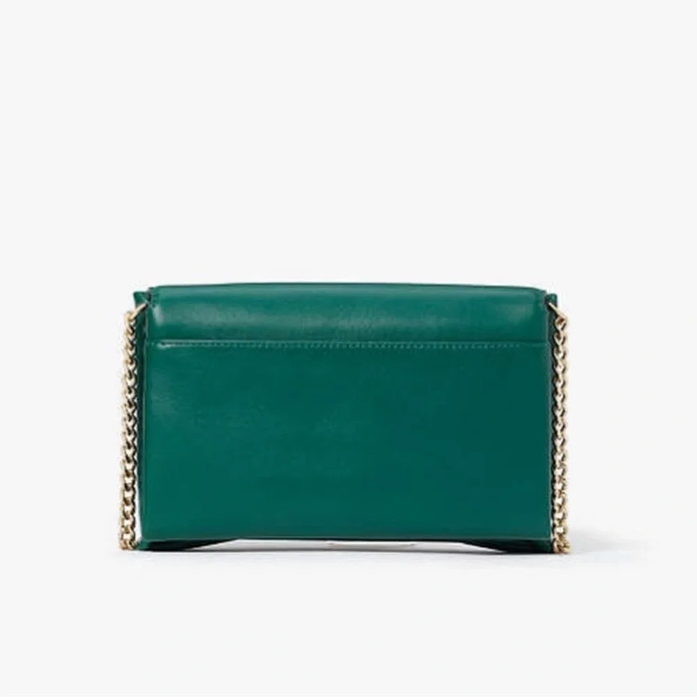 Kate Spade Green Crossbody Bag with Gold Chain