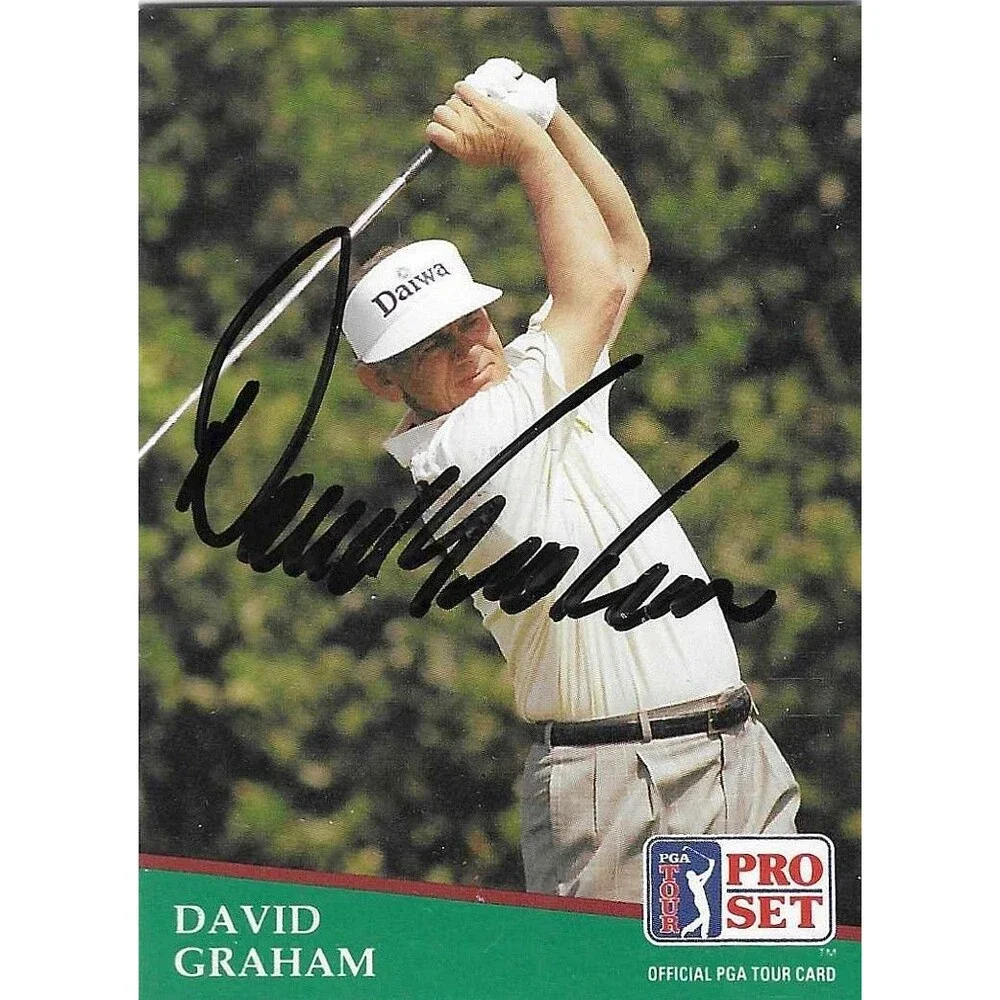 1991 Pro Set Golf Card #46 David Graham Signed  Autographed PGA Tour Vintage