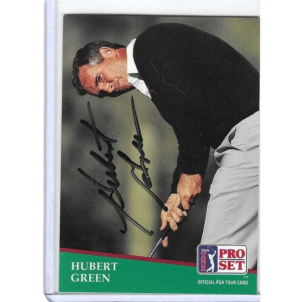 1991 Pro Set PGA Tour Golf Card #101 Hubert Green Signed Autographed