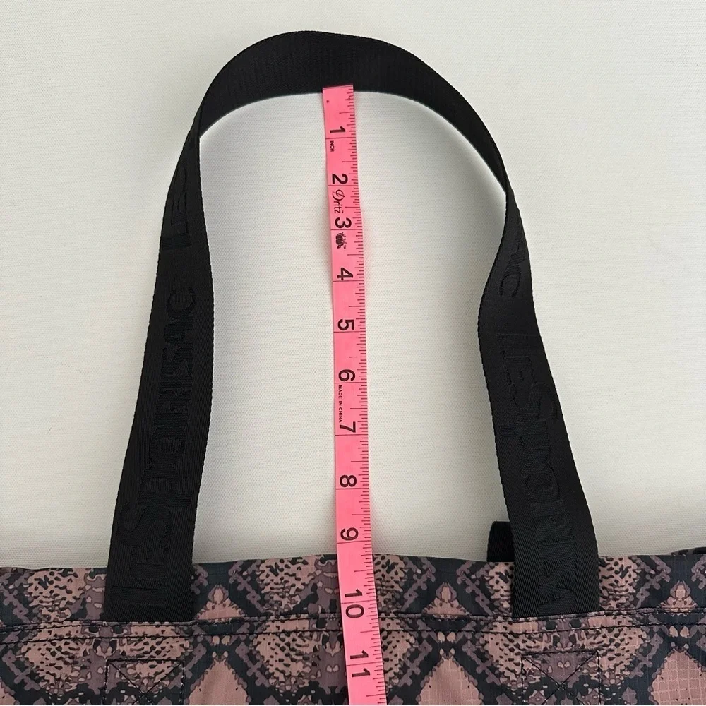 LeSportSac Carlin Baby Diaper Bag Tote in Mocha Python