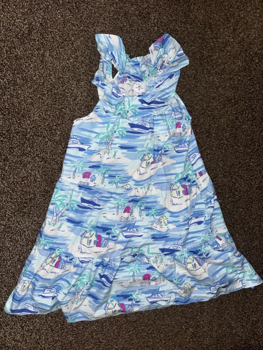 Vineyard Vines Dress XL 14/16 Beach Target Blue Girls